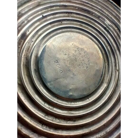 Vintage Sterling Silver & Glass Compote Dishes by R.M. Whiting – Set of 2 - Picture 9 of 16